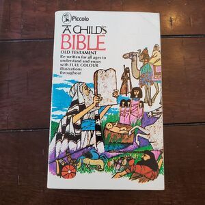 Piccolo Child's Bible Old Testament Paperback Book Color Illustrations Inscribed